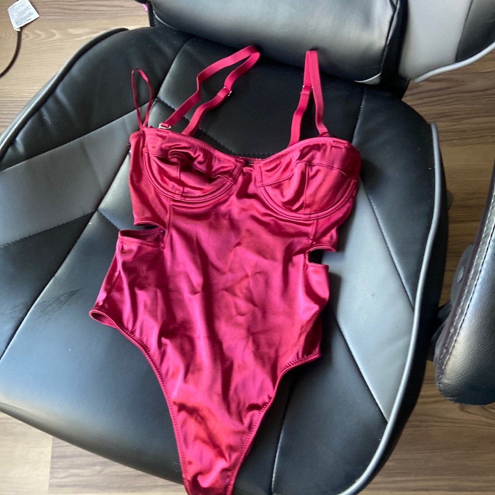 Red Corset with Cutouts